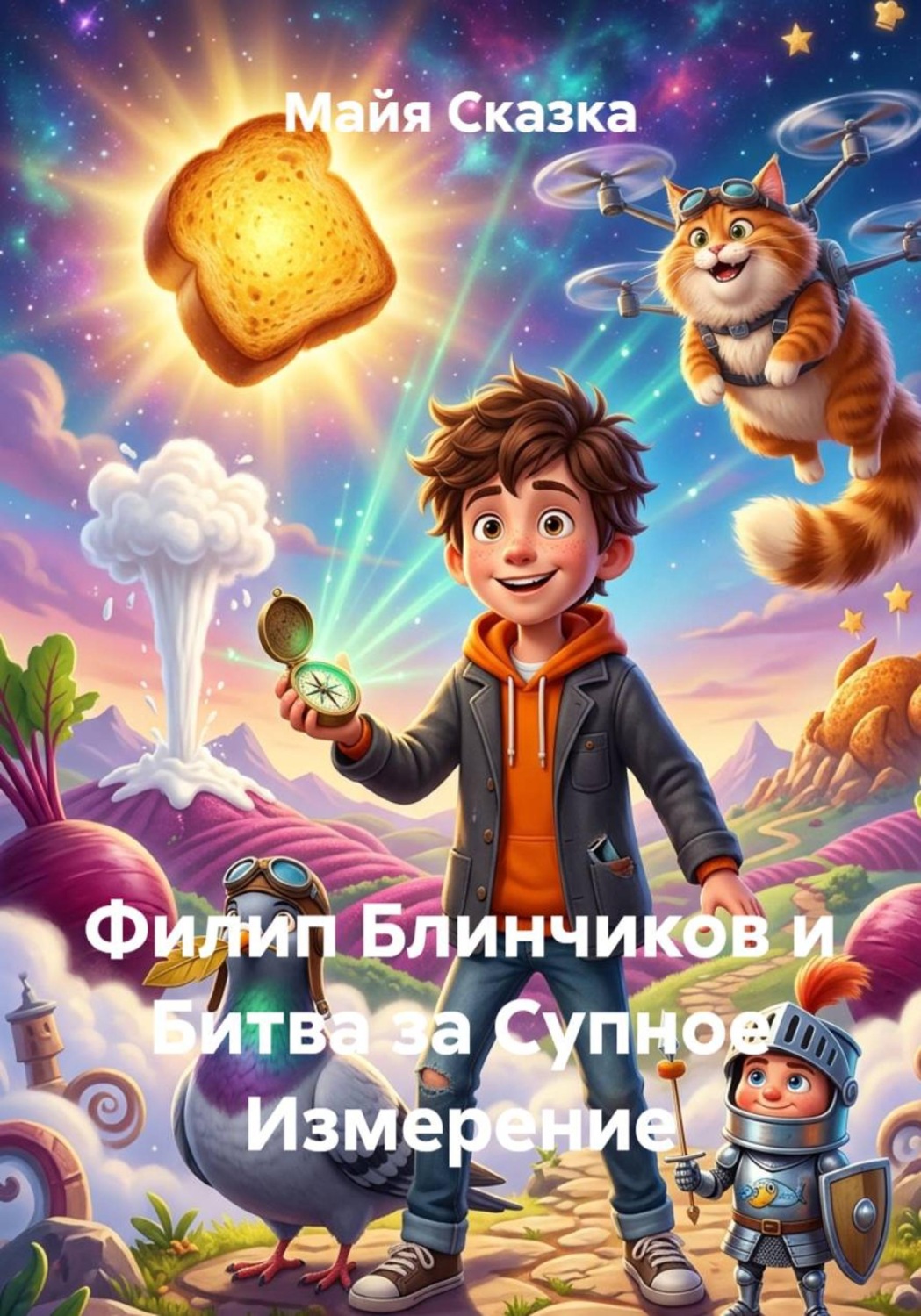 Обложка книги «Филип Блинчиков и Битва за Супное Измерение»