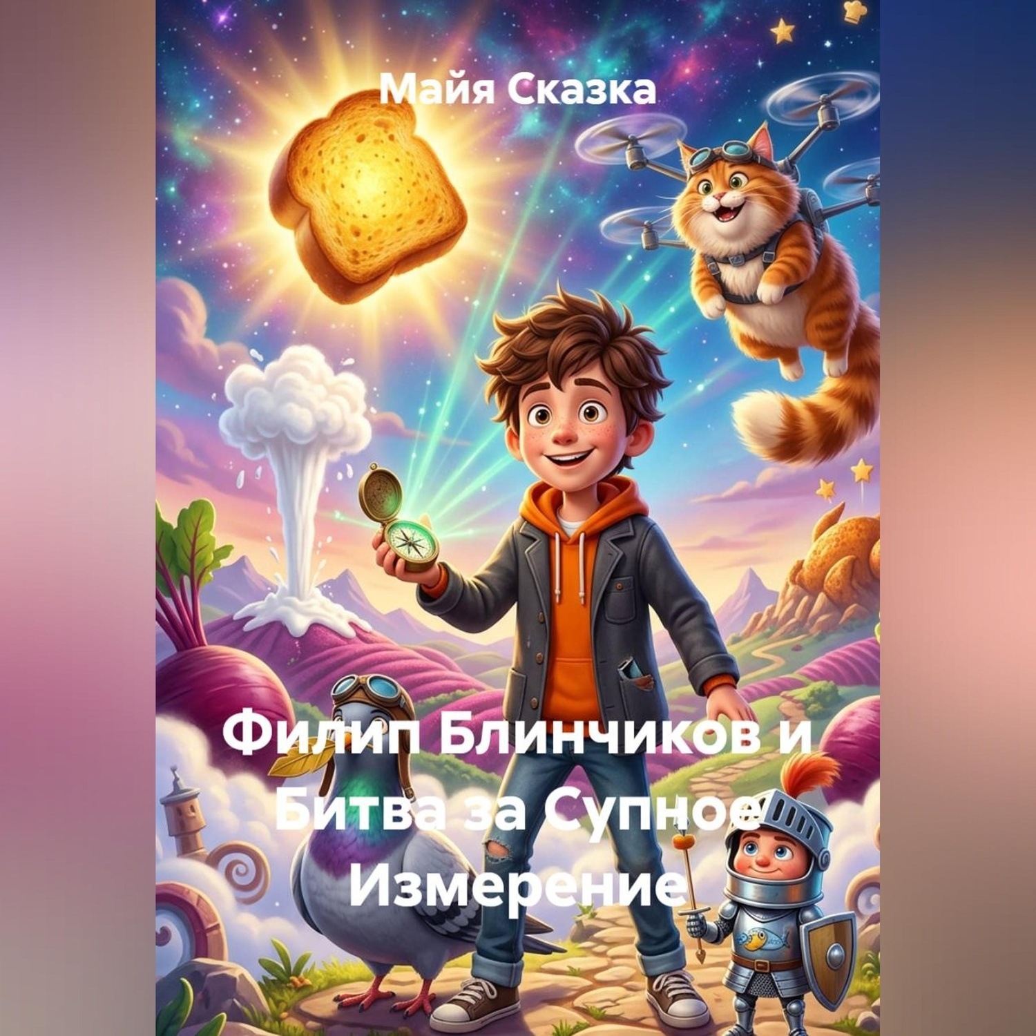 Обложка книги «Филип Блинчиков и Битва за Супное Измерение»
