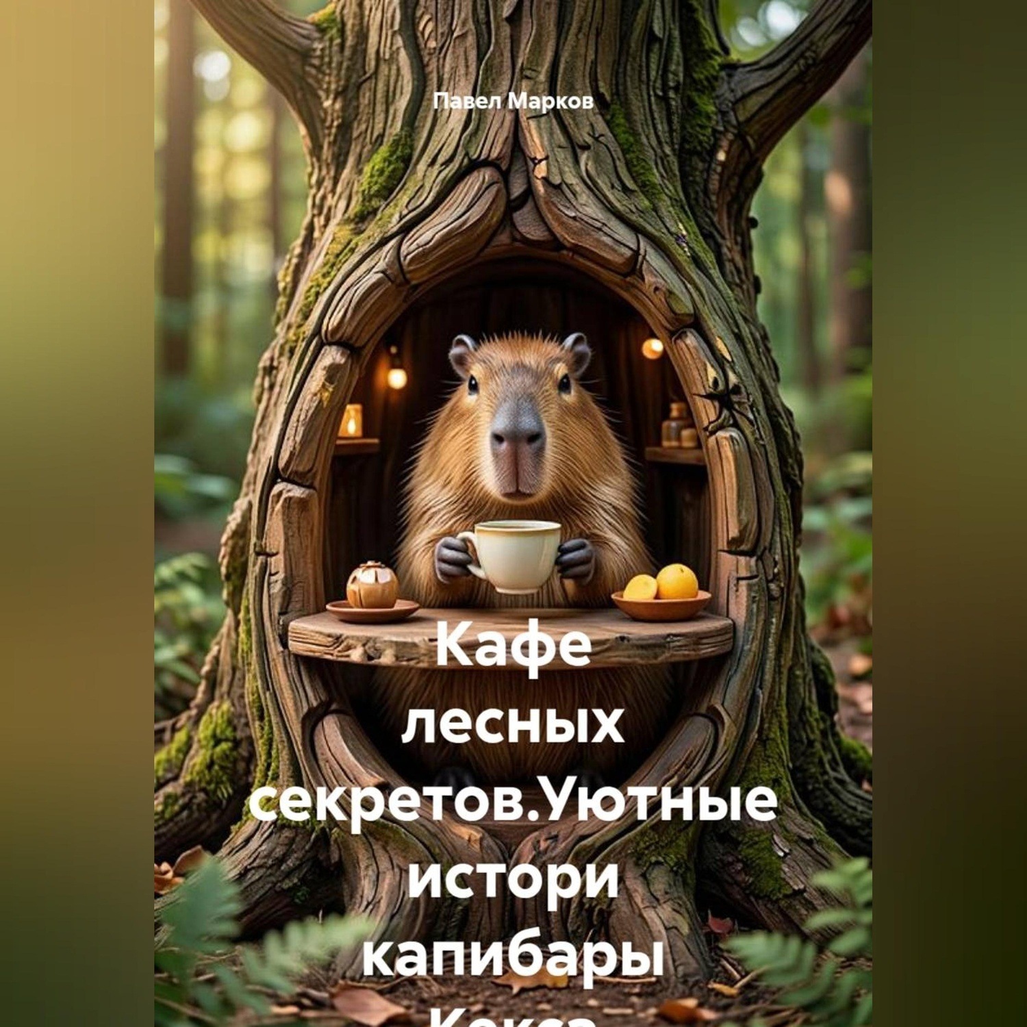 Обложка книги «Кафе лесных секретов. Уютные истории капибары Кекса»