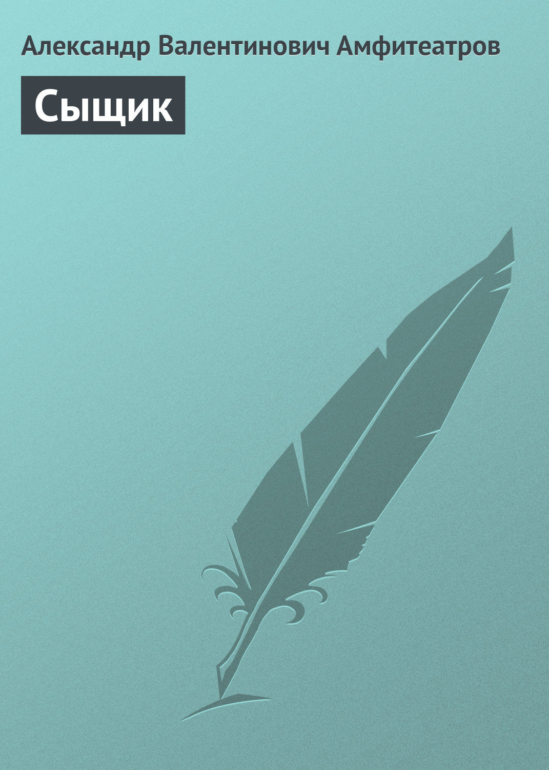 Обложка книги «Сыщик»