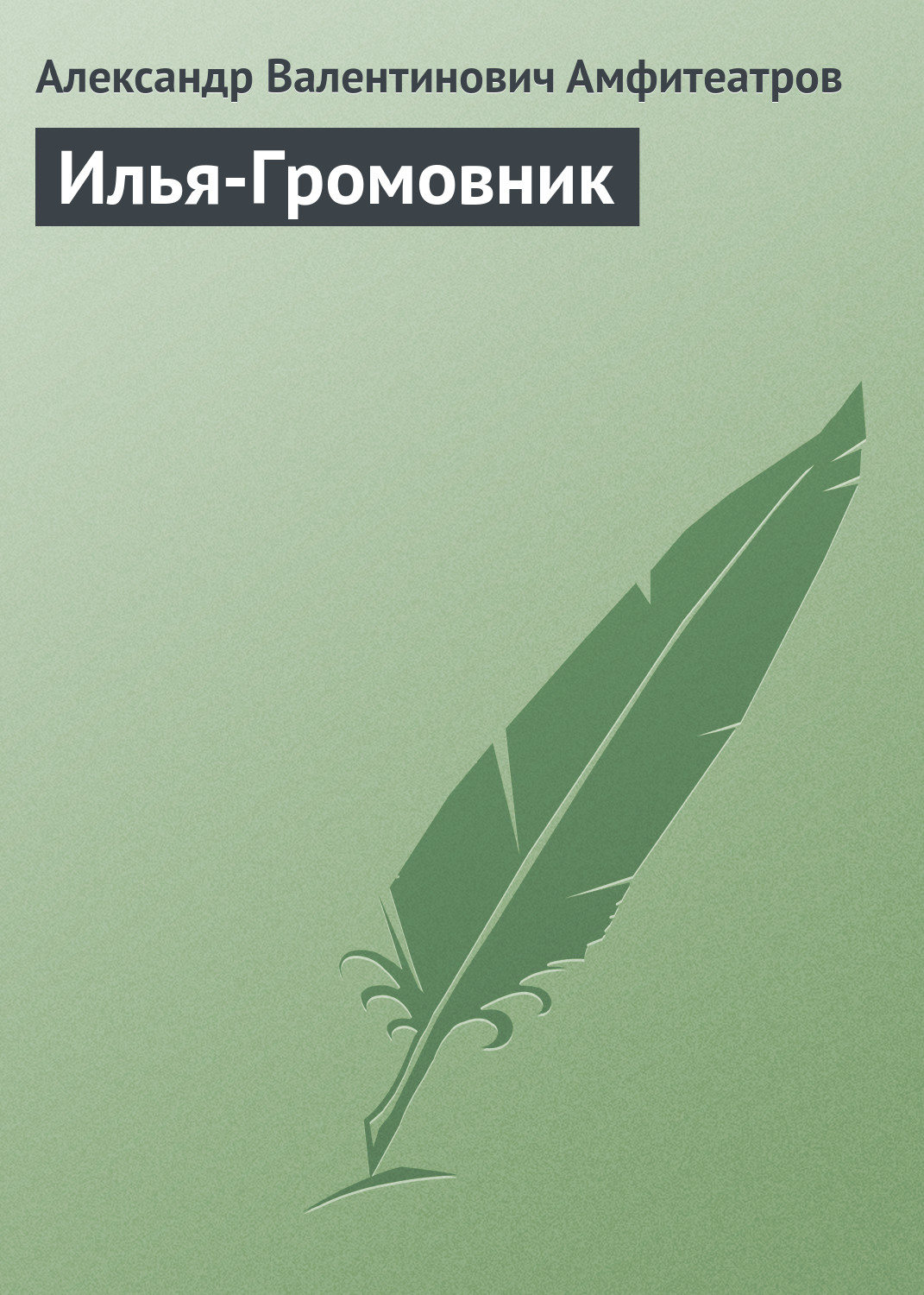 Обложка книги «Илья-Громовник»