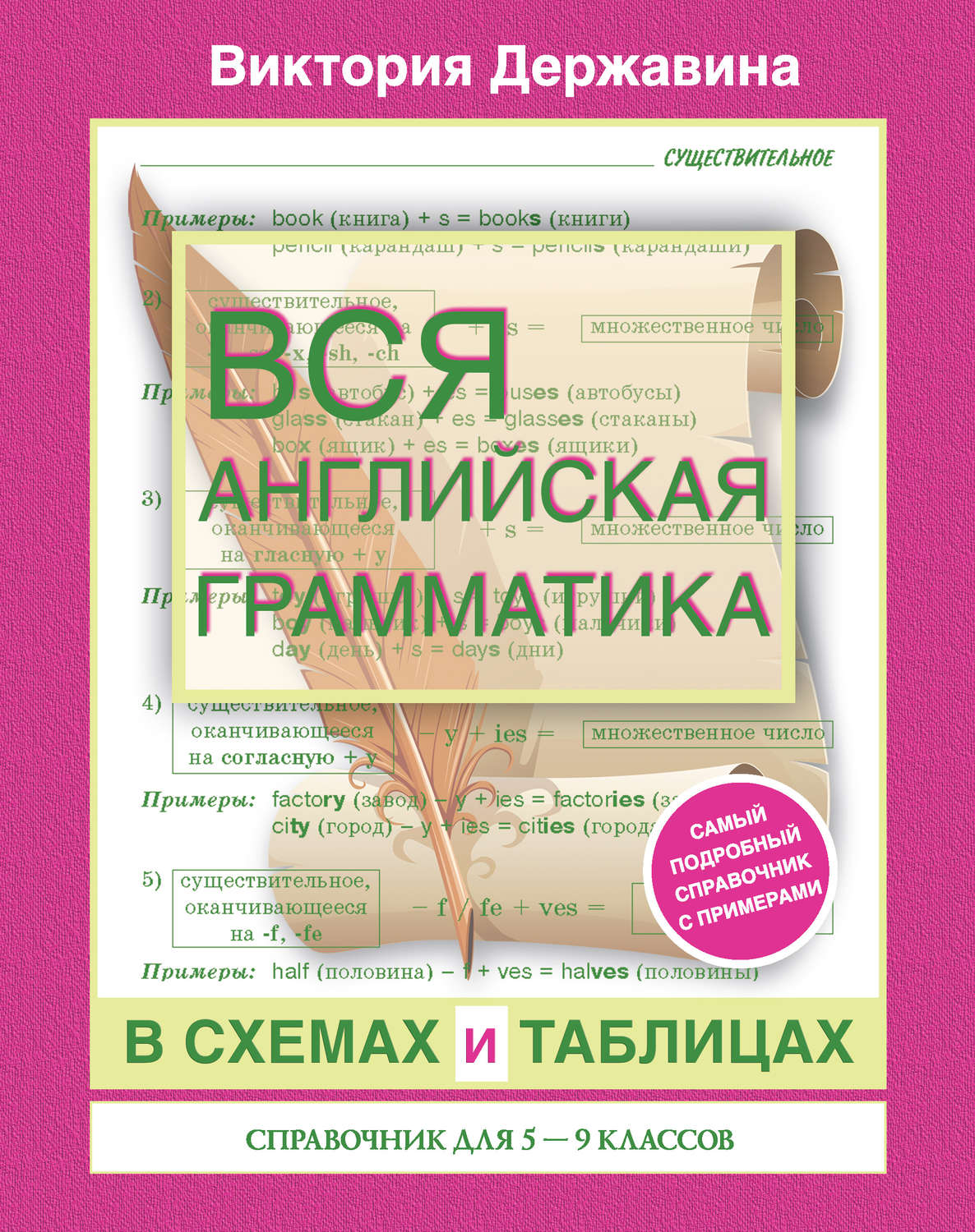 Обложка книги «Вся английская грамматика в схемах и таблицах. Справочник для 5-9 классов»