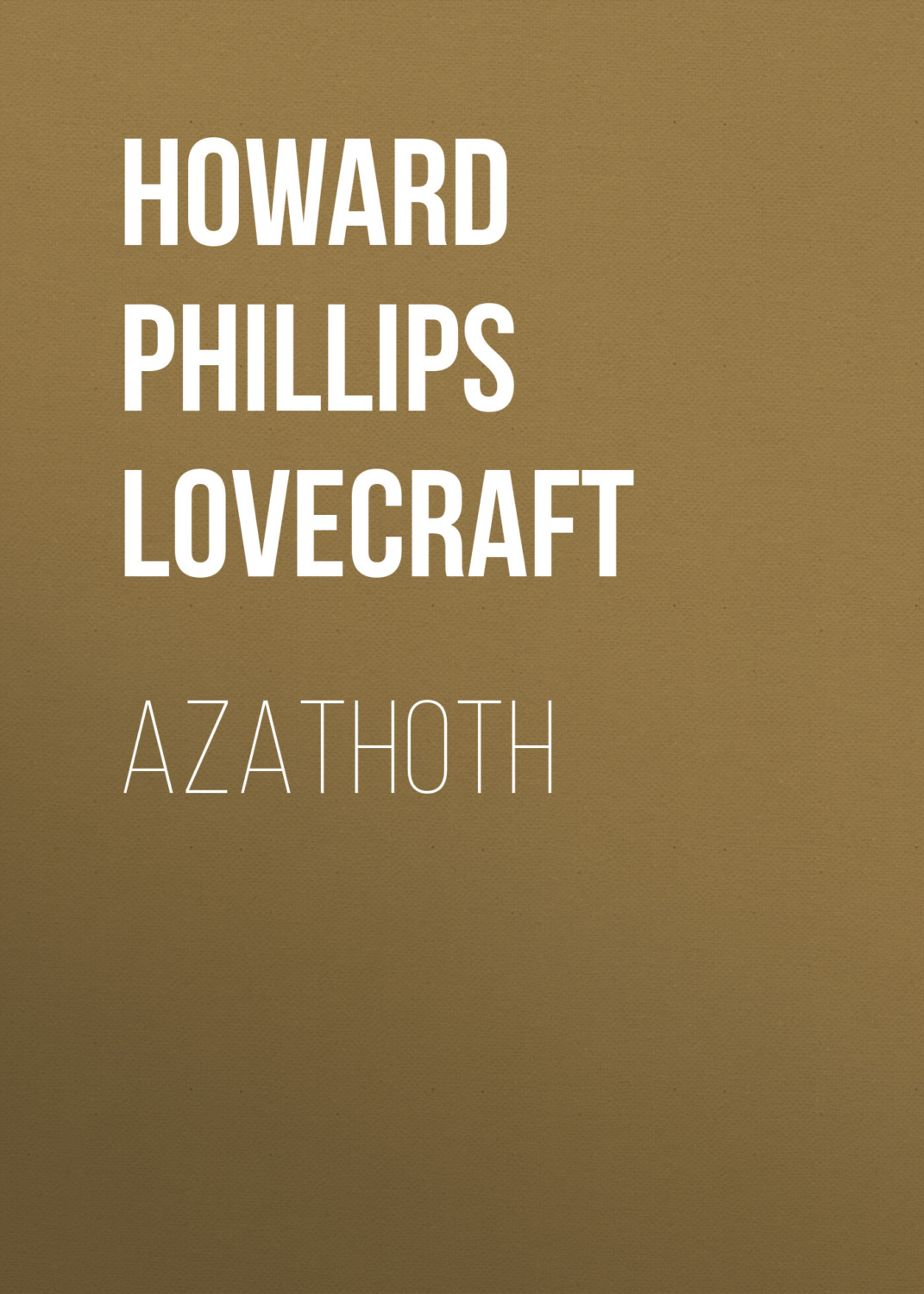 Обложка книги «Azathoth»