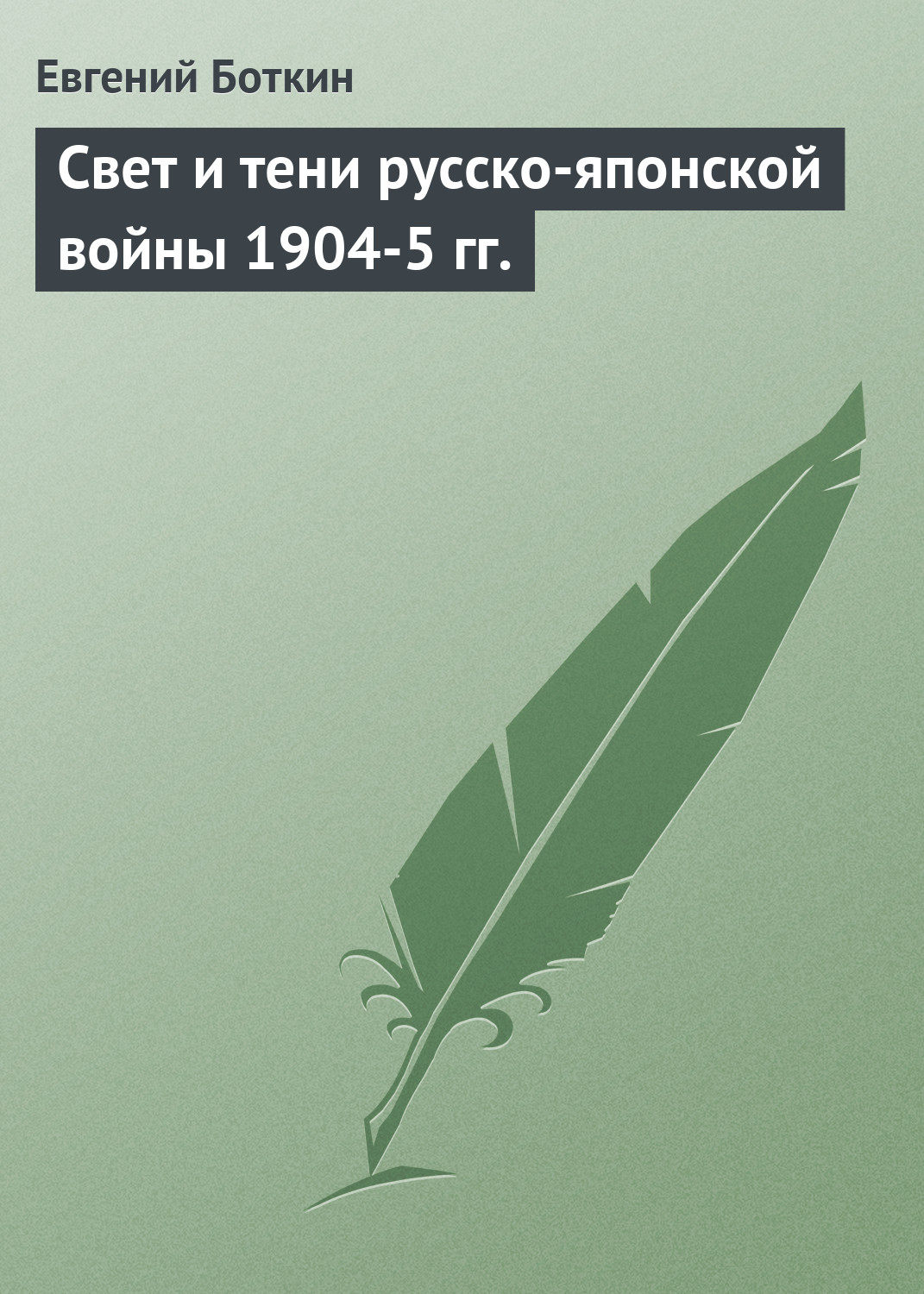 Обложка книги «Свет и тени русско-японской войны 1904-5 гг.»