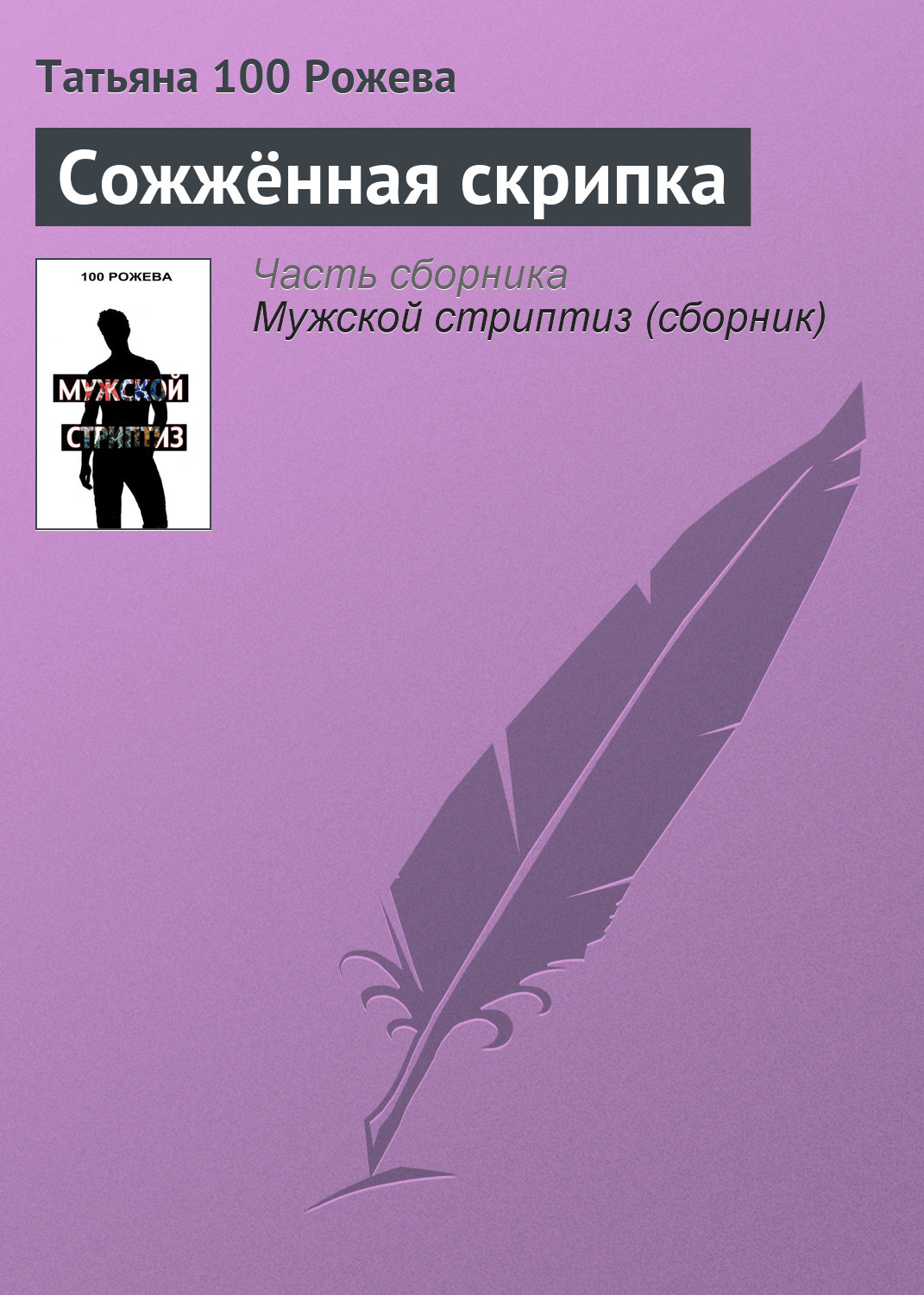 Обложка книги «Сожжённая скрипка»