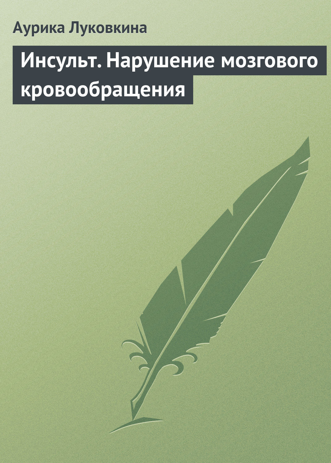 Обложка книги «Инсульт. Нарушение мозгового кровообращения»