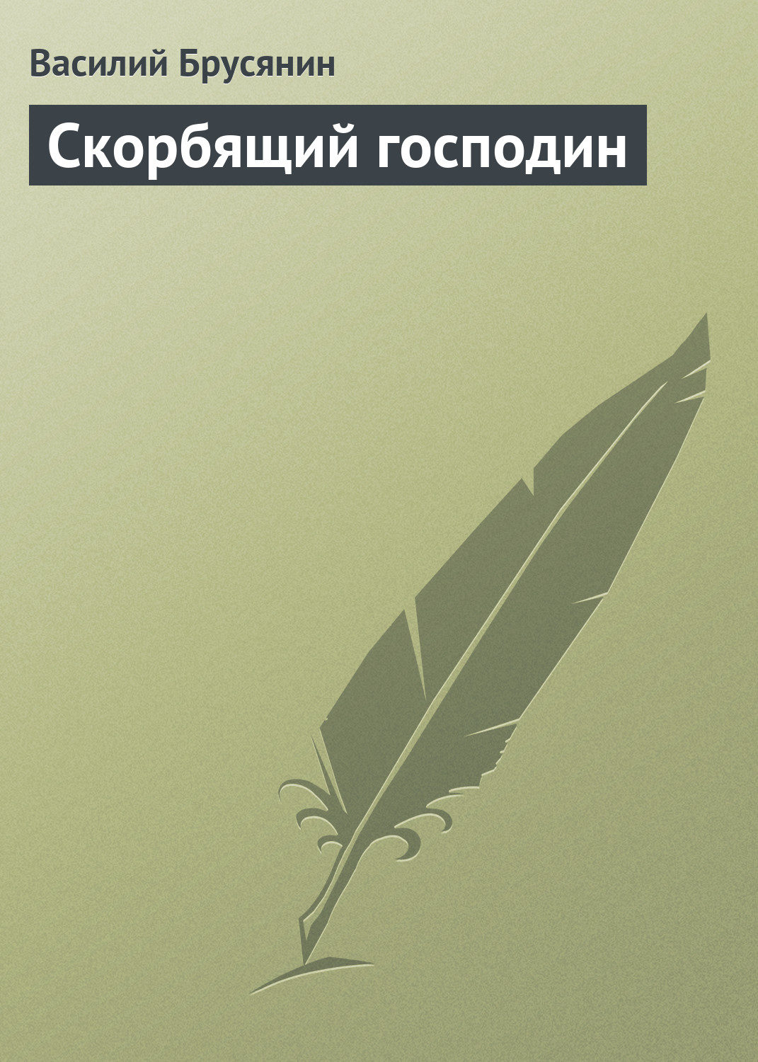Обложка книги «Скорбящий господин»