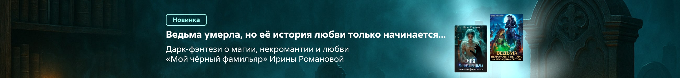 2543701 Романова Ирина Павловна  	Серия «Мой черный фамильяр» жанр реклама платных услуг