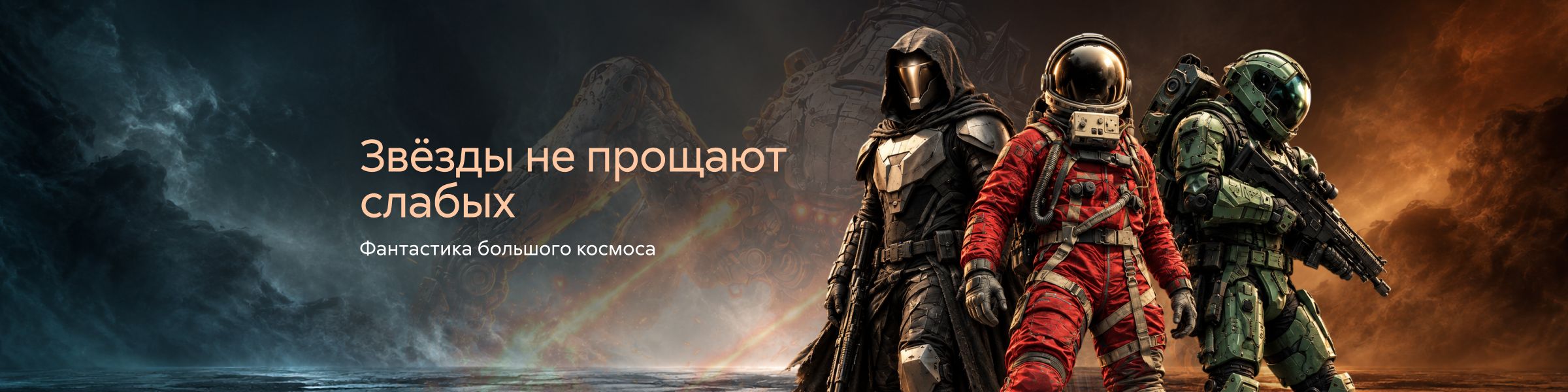Звёзды не прощают слабых. Фантастика большого космоса_слайдер