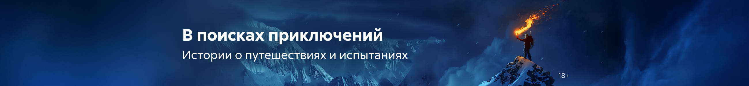 Приключения В поисках приключений Баннер в жанре реклама платных услуг