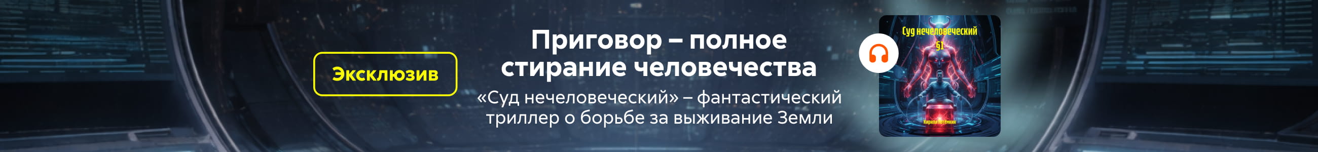 2606049 Потемкин Кирилл Игоревич	"Суд нечеловеческий §1 " Баннер в жанре реклама платных услуг